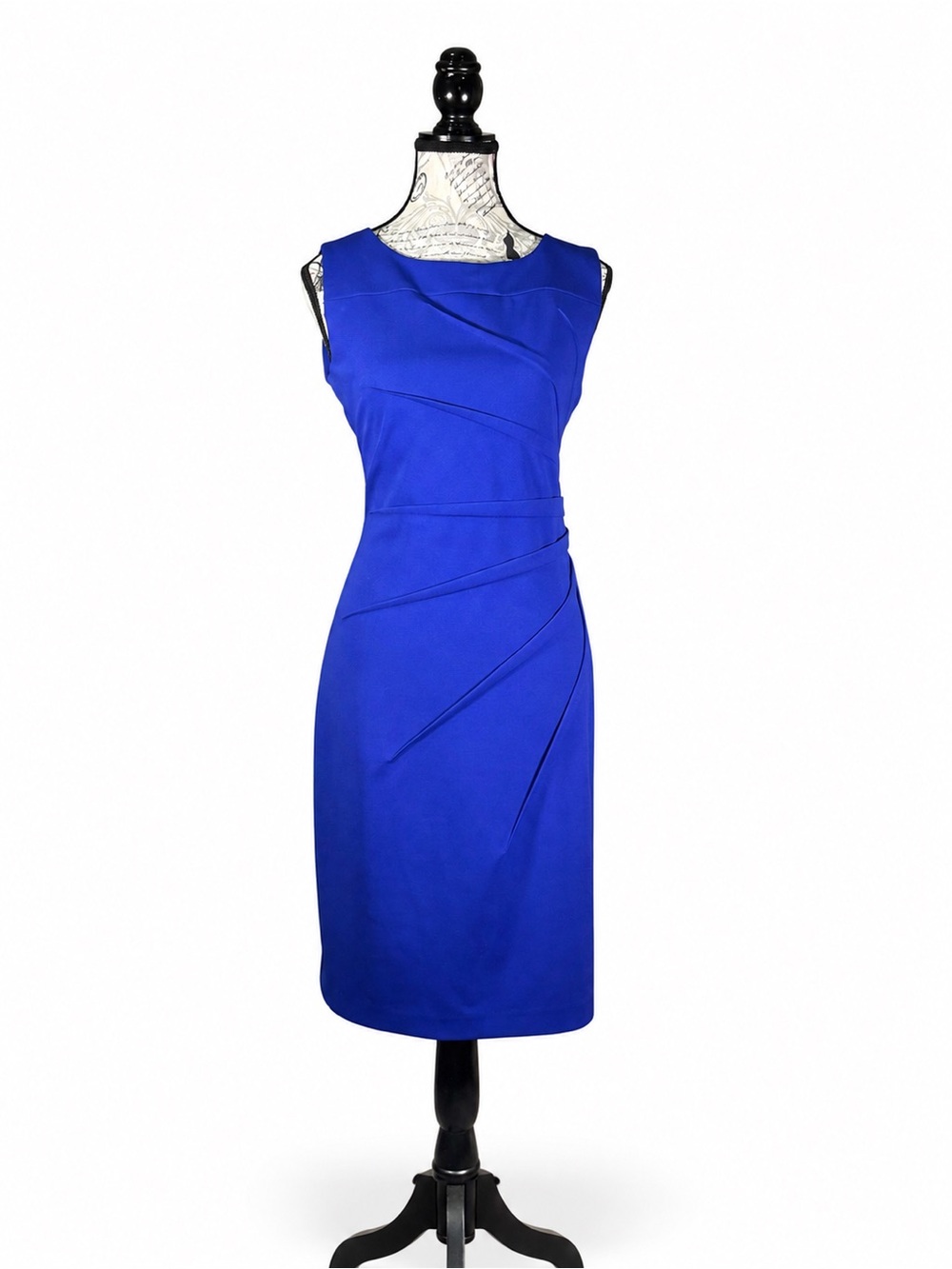 Calvin Klein Cobalt Blue Sleeveless Sheath Dress size 10 - Picture 2 of 7